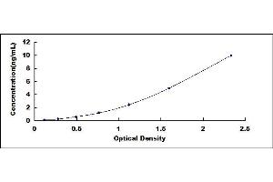 Typical standard curve