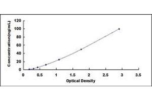 Typical standard curve (C4BPA Kit ELISA)