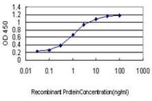 Detection limit for recombinant GST tagged ID3 is approximately 0. (ID3 anticorps  (AA 1-83))