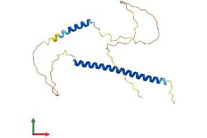 AlphaFold protein structure predicition of Human Recombinant AKIRIN2 Protein, UniprotID Q53H80