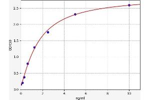 Typical standard curve (GAR Transformylase Kit ELISA)