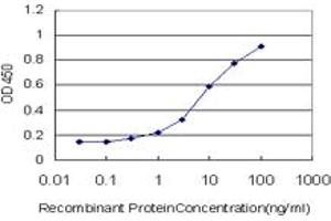 Detection limit for recombinant GST tagged MEF2A is approximately 0.