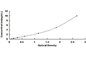 Typical standard curve (CDX2 Kit ELISA)