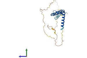 AlphaFold protein structure predicition of Mouse Recombinant Aurkaip1 Protein, UniprotID Q9DCJ7
