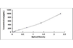 Typical standard curve (DEFA6 Kit ELISA)