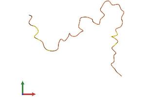 AlphaFold protein structure predicition of Human Recombinant KRTAP20-1 Protein, UniprotID Q3LI63