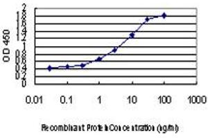 Detection limit for recombinant GST tagged TEAD4 is approximately 0.