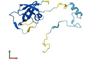 AlphaFold protein structure predicition of Human Recombinant ERVK-25 Protein, UniprotID P63125