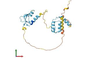 AlphaFold protein structure predicition of Mouse Recombinant Sap30 Protein, UniprotID O88574