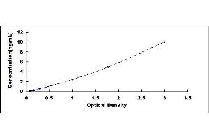 Typical standard curve (ELOVL4 Kit ELISA)