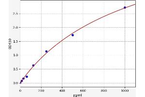 Typical standard curve (ADAM28 Kit ELISA)