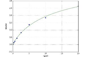 A typical standard curve (ERLIN1 Kit ELISA)
