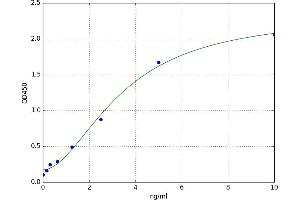 A typical standard curve (CYP2D6 Kit ELISA)