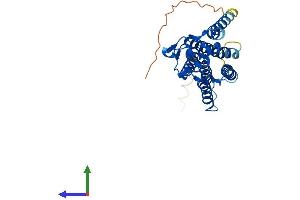 AlphaFold protein structure predicition of Human Recombinant PLPP3 Protein, UniprotID O14495