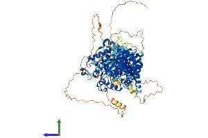 AlphaFold protein structure predicition of Human Recombinant OGA Protein, UniprotID O60502