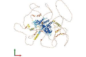 AlphaFold protein structure predicition of Human Recombinant ARHGAP6 Protein, UniprotID O43182