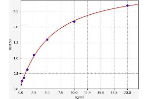 Typical standard curve (beta-Thromboglobulin Kit ELISA)