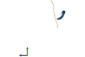 AlphaFold protein structure predicition of Human Recombinant FAM9B Protein, UniprotID Q8IZU0