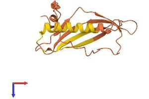 AlphaFold protein structure predicition of Human Recombinant IGF2BP2-AS1 Protein, UniprotID Q96M15