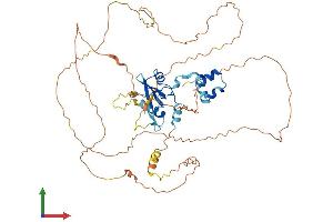 AlphaFold protein structure predicition of Mouse Recombinant Socs6 Protein, UniprotID Q9JLY0