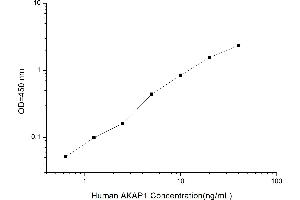 Typical standard curve (AKAP1 Kit ELISA)