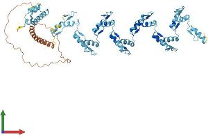 AlphaFold protein structure predicition of Human Recombinant ZNF85 Protein, UniprotID Q03923