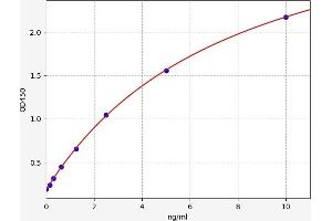 Typical standard curve