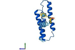 AlphaFold protein structure predicition of Human Recombinant LYRM1 Protein, UniprotID O43325