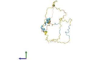 AlphaFold protein structure predicition of Human Recombinant TDRP Protein, UniprotID Q86YL5
