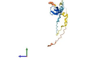 AlphaFold protein structure predicition of Mouse Recombinant Litaf Protein, UniprotID Q9JLJ0