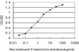 Detection limit for recombinant GST tagged HOXD11 is approximately 0.