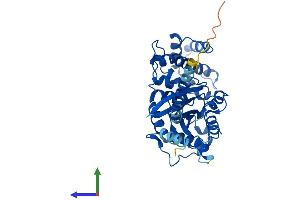 AlphaFold protein structure predicition of Mouse Recombinant Gnal Protein, UniprotID Q8CGK7