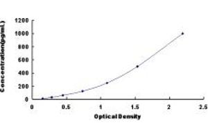 Typical standard curve (FGF18 Kit ELISA)