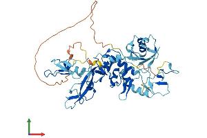 AlphaFold protein structure predicition of Human Recombinant PRKN Protein, UniprotID O60260