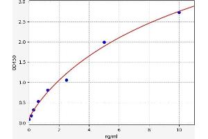 Typical standard curve (FOXC1 Kit ELISA)