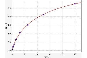 Typical standard curve