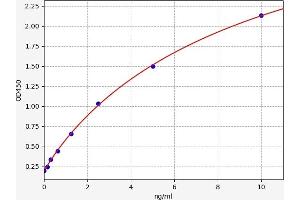 Typical standard curve