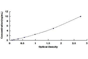 Typical standard curve (BIN1 Kit ELISA)