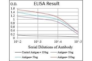 Black line: Control Antigen (100 ng), Purple line: Antigen(10 ng), Blue line: Antigen (50 ng), Red line: Antigen (100 ng),