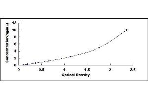 Typical standard curve (PMP2 Kit ELISA)
