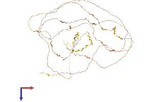 AlphaFold protein structure predicition of Human Recombinant GNAS Protein, UniprotID P84996