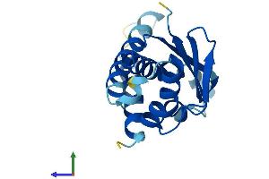 AlphaFold protein structure predicition of Human Recombinant TRAPPC6A Protein, UniprotID O75865