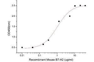 Activity Assay (AcA) image for Inducible T-Cell Co-Stimulator Ligand (ICOSLG) (AA 47-279) (Active) protein (His tag) (ABIN7607726)