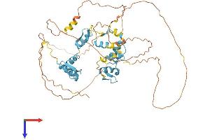 AlphaFold protein structure predicition of Human Recombinant PLAG1 Protein, UniprotID Q6DJT9