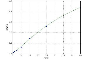 A typical standard curve (BAK1 Kit ELISA)