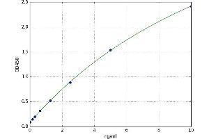 A typical standard curve