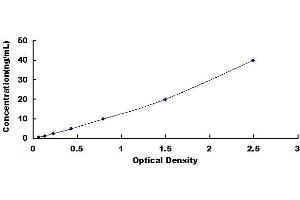 Typical standard curve (SLC6A19 Kit ELISA)
