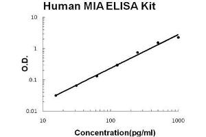 Human MIA PicoKine ELISA Kit standard curve (MIA Kit ELISA)