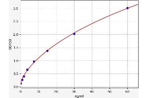 Typical standard curve