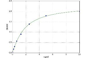 A typical standard curve (PARK7/DJ1 Kit ELISA)